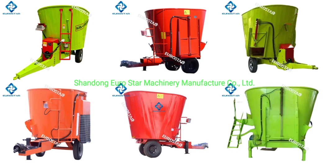 7m3 Feeding Mixing Machine Camel Animal Cattle Cow Feed Mixer for Dairy Farm Equipment Grinder Tractor Traction Pto Driven Farming Horizontal Vertical Fixed