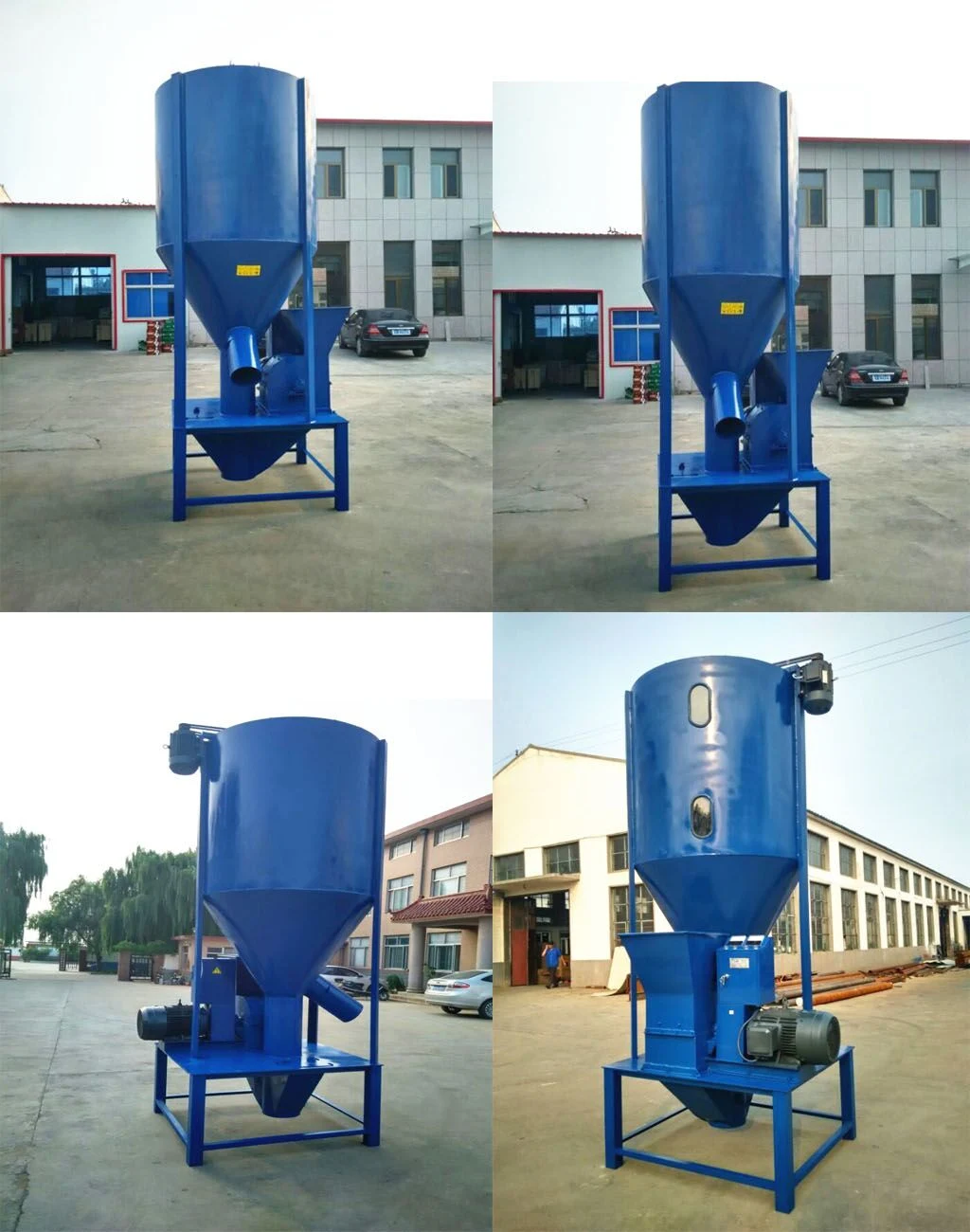 Animal Feed Hammer Mill and Mixer Connect Together