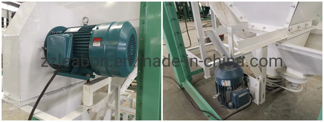 0.5t/H Industrial Mixer Poultry Feed Crusher and Mixer