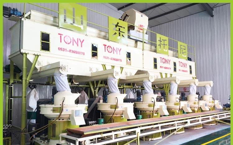 Tony 2.5-3ton/Hr 160kw High Efficiency Wood Pellet Mill