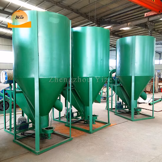 Industrial Double Shaft Animal Poultry Fish Shrimp Live Stock Feed Mixer as One of Main Feed Machine. &nbsp;Factory Direct Sale Chicken Animal Feed Mixer|Feed Crusher