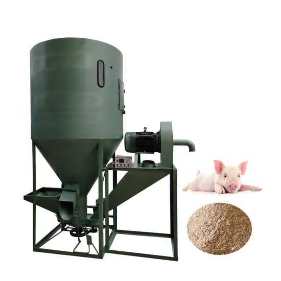 Vertical Animal Chicken Feed Mixing Crushing Grain Grinder Machine