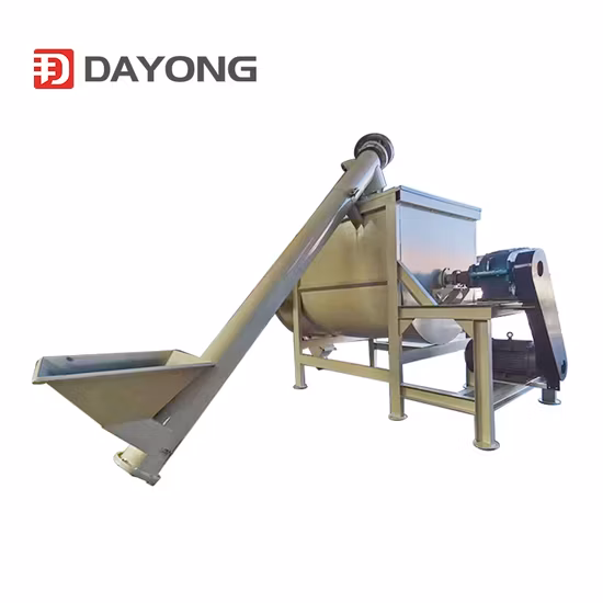 Dyjx Dry Powder Horizontal Ribbon Mixer Mixing and Blending Machine for Mushroom Wall Putty Grain Feed 50L