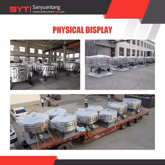 Grain Spice Dust Sifting Swing Rotary Vibrating Screen Device Machinery