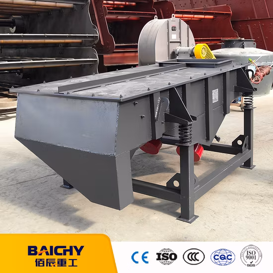 Industrial Sand Sifting Silica Sand Gravel Vibrating Screen Mining Linear Sieve Machine