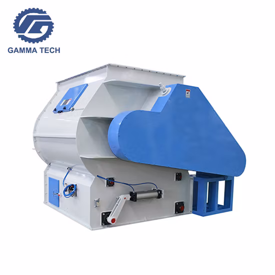 Hot Sale Electric Animal Feed Mill Double Shaft Mixer for Live Stock