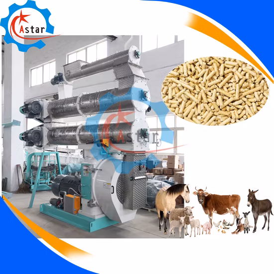 Szlh508 Livestock Feed Pellet Mill Machine with Automatic Lubrication Oil Cooling Machine